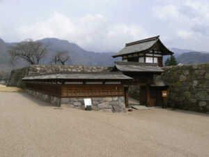 松代城　搦手側の北不明門